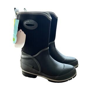 NWT Western Chief Kids Waterproof Neoprene Boots Black Insulated Size US 3 Youth